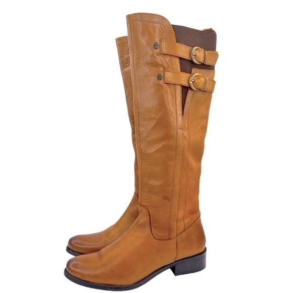 Dune London Women’s Tirrent Winter Brown Leather Knee High Boots - Picture 6 of 16